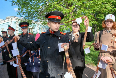 ЦЕНТРАЛЬНЫЙ ДОМ РОССИЙСКОЙ АРМИИ ПРОВЕЛ АКЦИЮ &laquo;ГЕОРГИЕВСКАЯ ЛЕНТОЧКА&raquo;