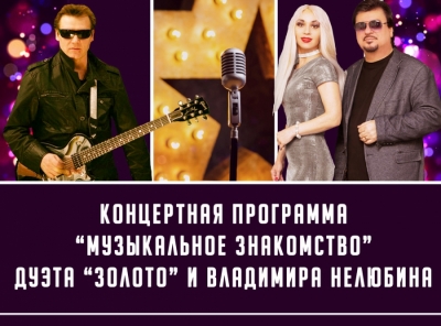МУЗЫКАЛЬНОЕ ЗНАКОМСТВО С ДУЭТОМ &laquo;ЗОЛОТО&raquo; И ПЕВЦОМ, КОМПОЗИТОРОМ ВЛАДИМИРОМ НЕЛЮБИНЫМ СОСТОЯЛОСЬ